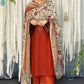URGE -  – Luxury Embroidered 3-Piece in DHANAK UNSTICED