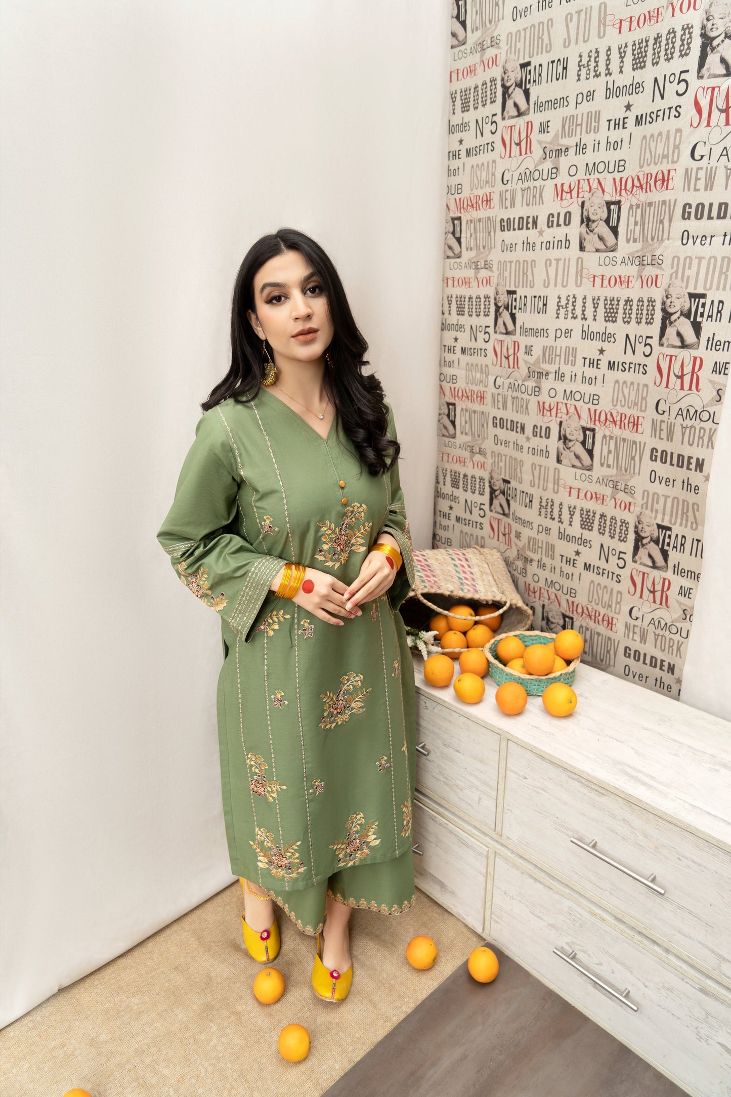 HABIBA – Luxury Embroidered 3-Piece in DHANAK
